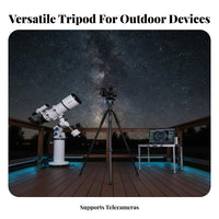 Portable Tele Tripod Non-Slip Feet Bird Watching Tripod 360° Pan Photography Accessory Quick Release Plate for Photographers, Content Creators, Outdoor, Concerts, Travel, Filming