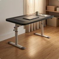 Manual Height-Adjustable Desk Wide Base Feet Office Furniture