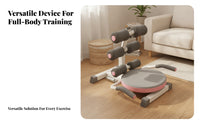 Padded Seat Sit-up Assistance Machine Cushioned Grips Foam Roller Sit-up Machine Anti-Slip Foot Caps Floor-Standing Ab Exercise Equipment Metal Frame for Home Gym
