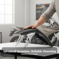 Motorcycle Front Mudguard Sporty Design Universal Motorcycle Mudguard Scooter Front Mudguard Paintable Aluminum Alloy Mud Guard