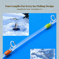 Ice Fishing Rod, Carbon Fiber, Sensitive Tip, Portable Combo