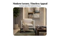 Light Luxury Design Modern Loveseat and Ottoman Luxuriously Cushioned Cushioning Reception Seating Minimalist Aesthetic Commercial Furniture Faux Leather Upholstery for Business Owners, Interior Designers, Apartment Dwellers, Beauty Salon, Waiting Room