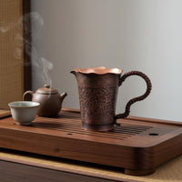 Copper Fairness Cup Long-Lasting Hammered Copper Tea Pitcher Reusable