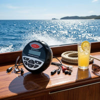 Marine Stereo Unit LED Display Marine Stereo 12V Vehicle Electronics for Boats