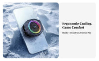 Phone Chiller 35W High High-Performance Gaming Phone Chiller 2-in-1 Attachment RGB Cooling Back Clip for Broadcaster S, Content Developer S