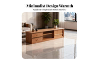 Modern Minimalist aesthetic Extendable TV Stand Large Storage Capacity Extendable media Center noiseless Drawer Slides Living Room Furniture Lowsilhouette for Apartment Residents, Homeowners, Design aficionados, Open-Plan Spaces, Bedroom