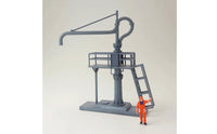 HO-Scale Water Crane Industrial Water Column with Ladder Miniature Railroad Model with Platform Accurate for Hobbyists, Collectors, Dioramas