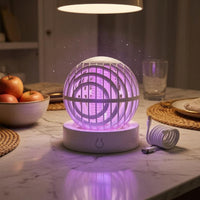 Rechargeable Desktop Bug Lamp Type-C Charging Electric Bug Lamp Safety Grille Electric Capture Front Power Button for Tabletop