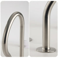 2 Pieces Rustproof Swimming Pool Handrail Inground Pool Handrail Corrosion-Resistant Grab Bar Easy to Install for Swimmers, Hotel Operators