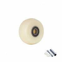 Wear Resistant Small Cart Replacement Wheel Effortless Rolling Heavy Duty Caster Wheel Dustproof for DIY Enthusiasts, Carts, Trolleys
