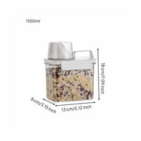 Moisture-Proof Airtight Grain Container Leakproof Airtight Rice Container Portable Handle