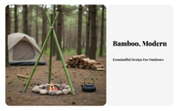 Lashed Pole Tripod Versatile Event Decoration Rustic Design Support Structure for Campers, DIY Enthusiasts, Outdoor, Camping, Weddings