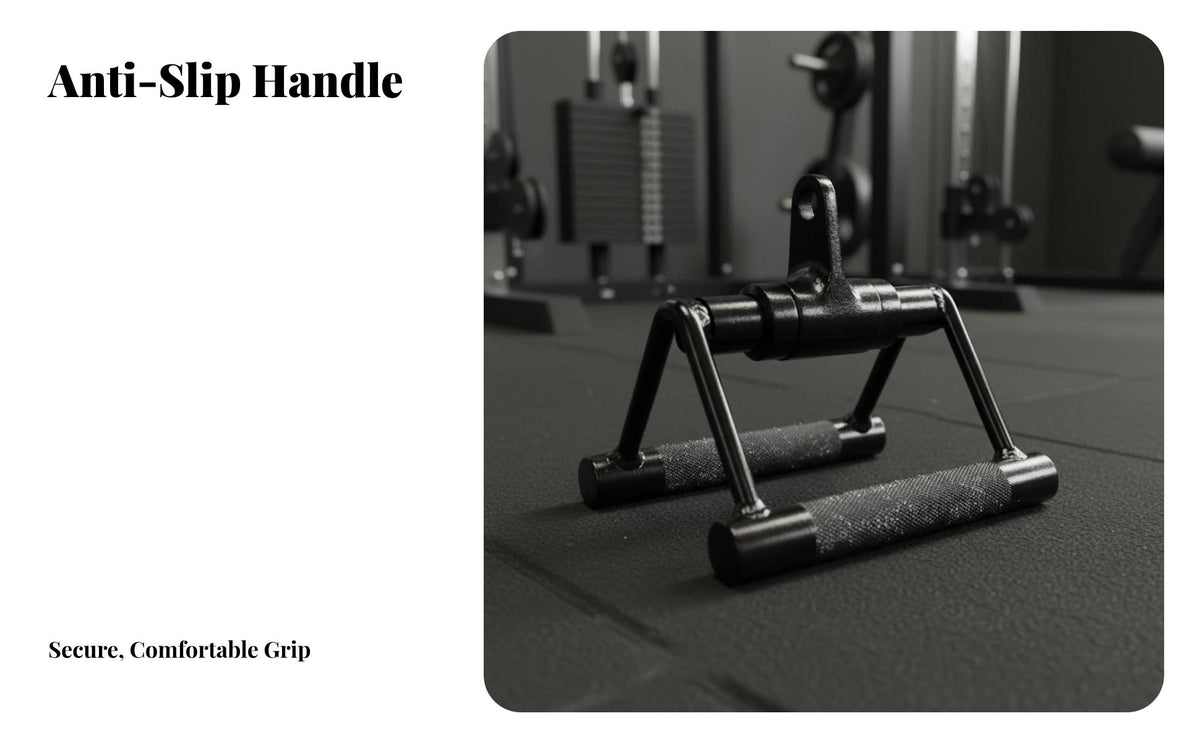 Angled Pull Attachment Pulldown Attachment Heavy Duty V Bar Attachment Steel Construction Close Grip Pulldown Handle for Weightlifters, Gym Goers