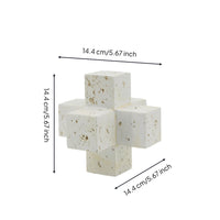 Resin Sculpture with Sandstone Finish Modern Figurine Natural for Art Collectors