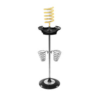 Hair Dryer Stand with Tray, Floor Standing, No Drilling