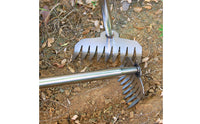 Hand Weeder with Rake Head One-Piece Unwanted Plants Puller Handheld