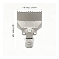 Dust Removal 16 Hole Flat Nozzle High Pressure Cleaning Wide Blow Nozzle Energy Saving Industrial Hardware for Professionals, Factory, Workshop
