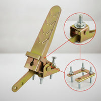 Zinc-Plated Throttle Pedal Assembly Mechanical Accelerator Pedal with Bracket Textured Industrial for Tricycles