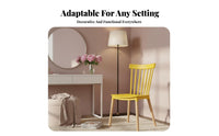 Nordic Design Spindle Back Chair Minimalist Design Seating Furniture Ergonomic Backrest Long-Lasting Construction for Adults, Homeowners, Cafe Owners, Dining Room, Kitchen, Bedroom, Home Office