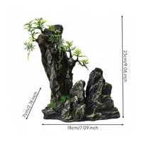 Aquatic Pet Aquarium Mountain View Stone Provides Hiding Spots Aquarium Rockery