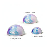Half-Sphere Disco Ball Iridescent Half Disco Ball Sparkling for Parties