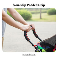 2 Pieces Umbrella Baby Carriage Push Bar Cover Soft and Comfortable Baby Carriage Handle Sleeve Foam Baby Carriage Handle Grip
