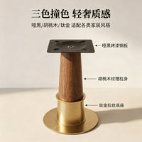 Stainless Steel Table Base with Wood Grain Finish for Round Hotel Tables