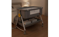 Portable Infant Crib Multifunctional Adjustable Bedside Infant Sleeper With Storage Basket Newborn Bedside Sleeper for Newborns, Infants