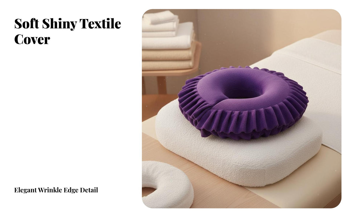 Removable Cover U-Shaped Prone Pillow Soft Velvet Material U Shaped Face Pillow Easy to Clean for Estheticians, Chiropractors, Home, Bedroom