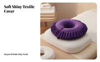 Removable Cover U-Shaped Prone Pillow Soft Velvet Material U Shaped Face Pillow Easy to Clean for Estheticians, Chiropractors, Home, Bedroom