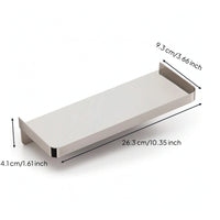 Space-Saving Wall-Mounted Shelf Rectangular Stainless Steel Shelf Bathroom Tray Easy to Install for Shower