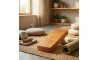 Decorative Design Wooden Mindfulness Foot Board Polished Wooden Meditation Board Wood Grain Wellness Gear