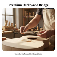 41-Inch Guitar Bridge Enhances Tone Folk Guitar Bridge Musical Instrument Part Easy to Install for Luthiers