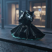 OB11 Cat Ear Cloak Chain Clasp Detail 1/12 Scale Doll Cloak BJD Outfit