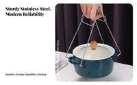 Stainless Steel Bowl Clamp Non-Non-Attracting Anti-Scald Bowl Clamp Hot Plate Grabber Gripper S Thickened Wire Stainless Steel