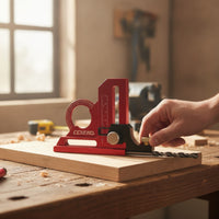 Protractor with Vertical Scale Anodized Angle Ruler with Adjustable Base Angle Protractor CNC Machined for Woodworkers, Workshop