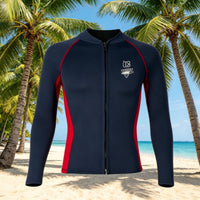 3mm Diving Suit Quick Dry Neoprene Wave-Riding Suit Sun Protection Snorkeling Wetsuit Set for Surfing, Swimming