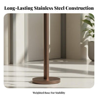 Retractable Belt Stanchion Heavy-Duty Base Stainless Steel Crowd Control Post Sturdy Construction Queue Line Barrier Post for Banks, Airports, Venues