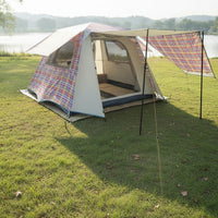 Portable 3-4 Person Camping Tent Spacious Interior Automatic Instant Setup Tent Ventilated Design Outdoor Gear UPF 50+ Sun Protection for Families