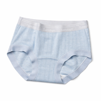 Women's Breathable Knickers Multipack with Silk Gusset Lining, Seamless Waistband Underwear for Daily Wear and Postpartum