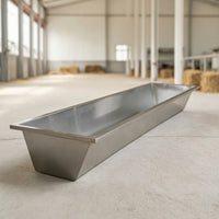 Livestock Feeding Trough Rectangular Livestock Trough Rust-Resistant Sheep Feeder for Cattle, Farmers, Farm, Pasture, Stable