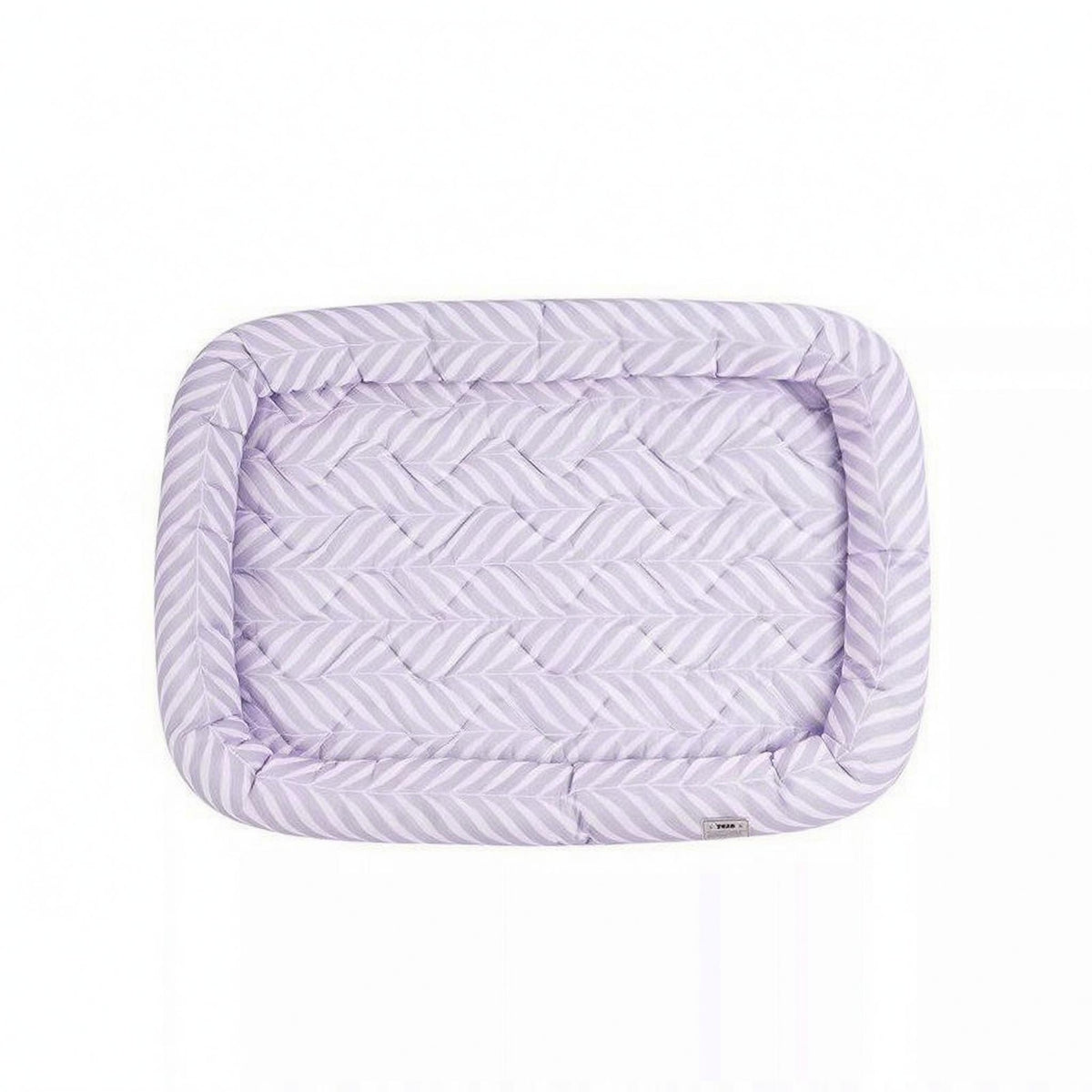 Violet Pet Cooling Mat Quilted Cooling Bed Mat Raised Border Rounded Corners for Dogs, Cats, Floor