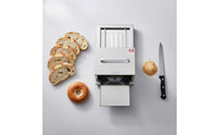 Stainless Steel Manual Bread Cutter Even Slicing Hamburger Bun Cutter Easy Operation for Bakeries, Restaurants