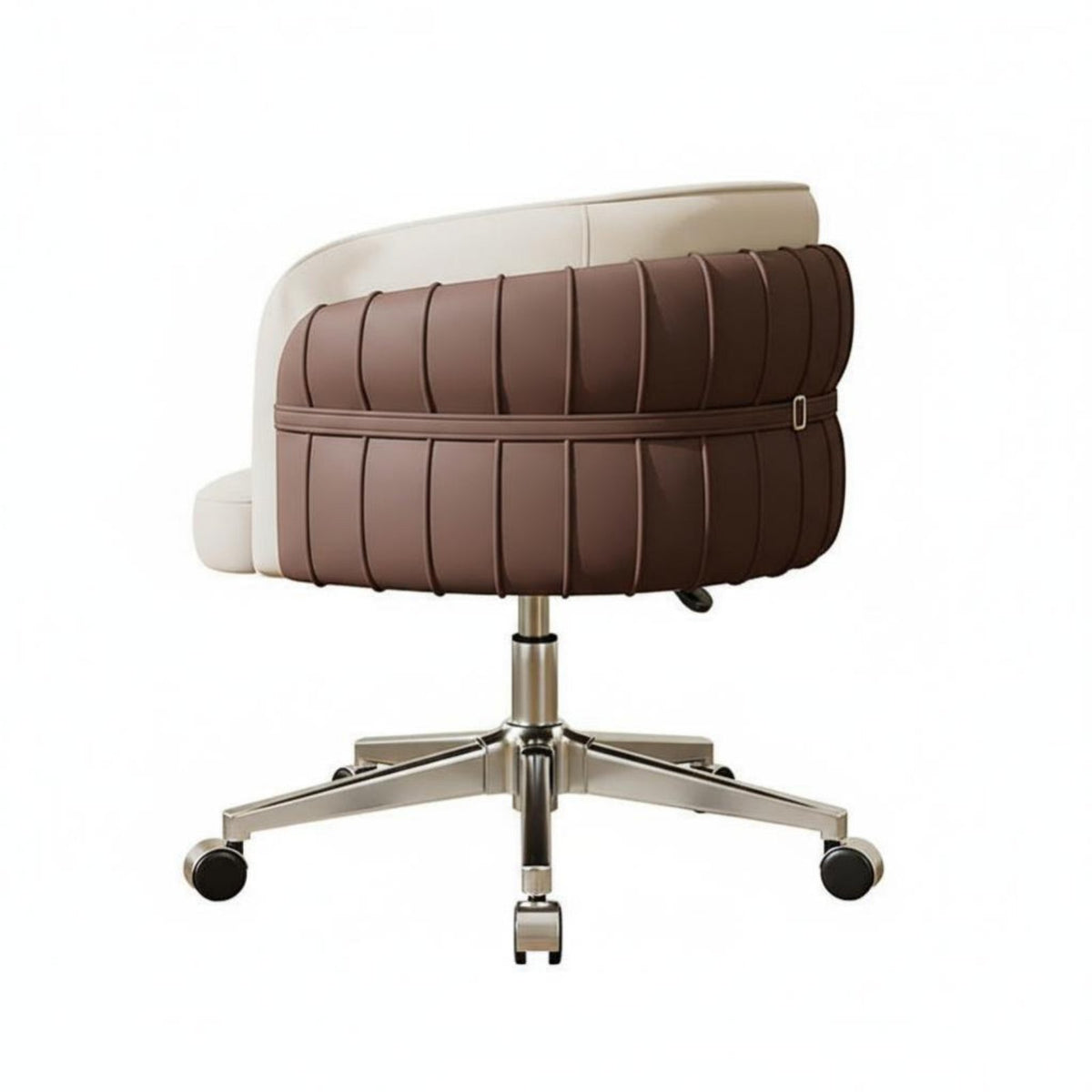 Height Adjustable backlessless castor Chair Modern design Vanity Stool Ergonomic Design Home Furniture 360-Degree pivot for Women, Students, Adults, Bedroom, Study Room, Office