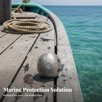 Cathodic Protection Shaft Zinc Anode Anti Split Zinc Shaft Anode Marine Hardware for Yacht Owners, Boaters