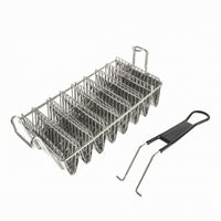 Taco Fryer Basket Stainless Steel Wire Taco Basket Kitchenware Long Loop Handle