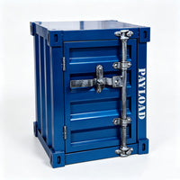 Industrial Style Metal Storage Cabinet with Two Shelves