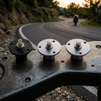 Pair Metal Flange Fitting Three-Hole Mount Flanged Shaft Part