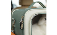 Large Capacity Feline Backpack Carrier Portable Feline Trolley Bag Breathable Mesh Wheeled Pet Backpack Telescoping Handle for Travel, Outdoor