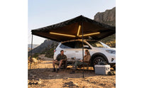 Wide Coverage 270-Degree Awning Waterproof 270 Degree Awning Fold-out Camping Shelter Weather-Resistant for Overlanders, Campers, SUV